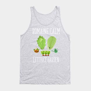 Romaine Calm Lettuce Garden funny vegetable gardening for plant lovers Tank Top